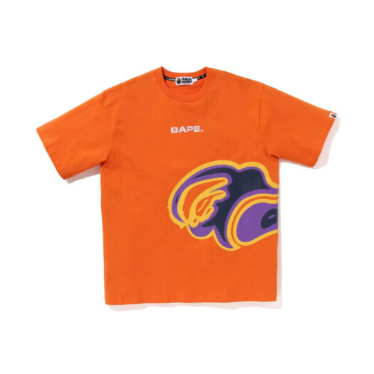 BAPE Thermography Relaxed Fit Tee Orange