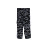 BAPE Tiger Camo Relaxed Fit Military Pants Black