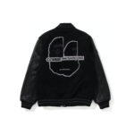 BAPE x Comme des Garcons Osaka Exclusive Varsity Jacket Black