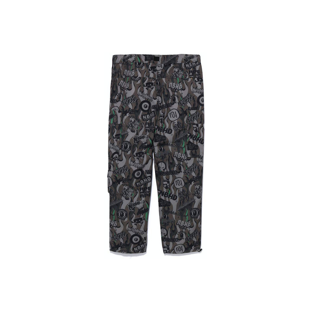 BAPE x Neighborhood Multi Pocket Track Pants Green