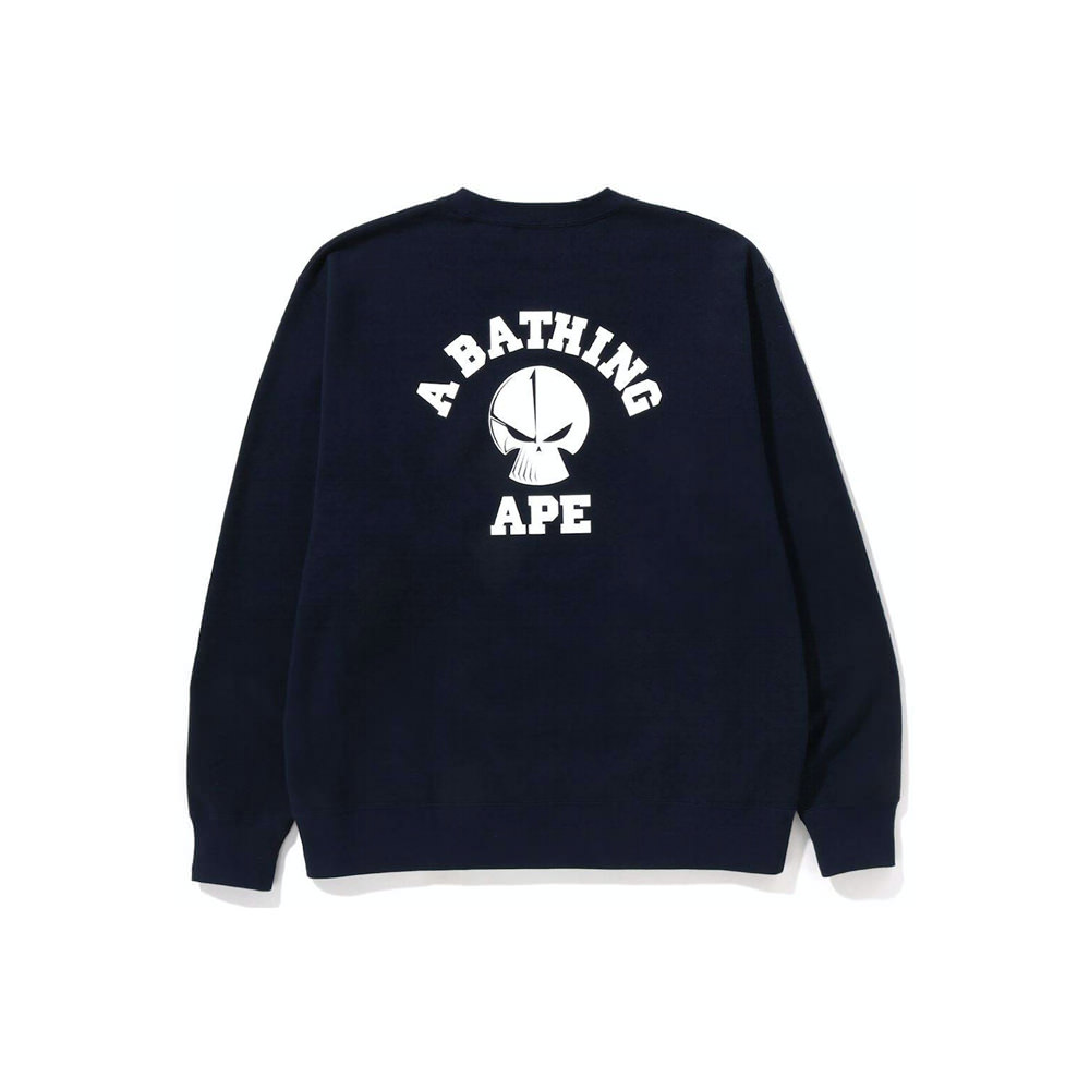 BAPE x Neighborhood Relaxed Fit Crewneck Sweatshirt Navy