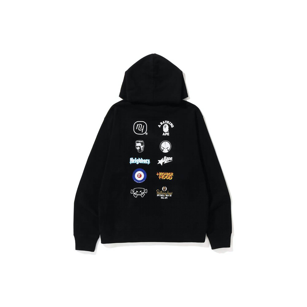 BAPE x Neighborhood Relaxed Fit Pullover Hoodie Black