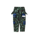 BAPE x Undefeated Camo Multi Pouch Pocket Pants Green Blue