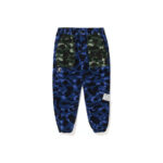 BAPE x Undefeated Color Camo Flannel Pants Navy