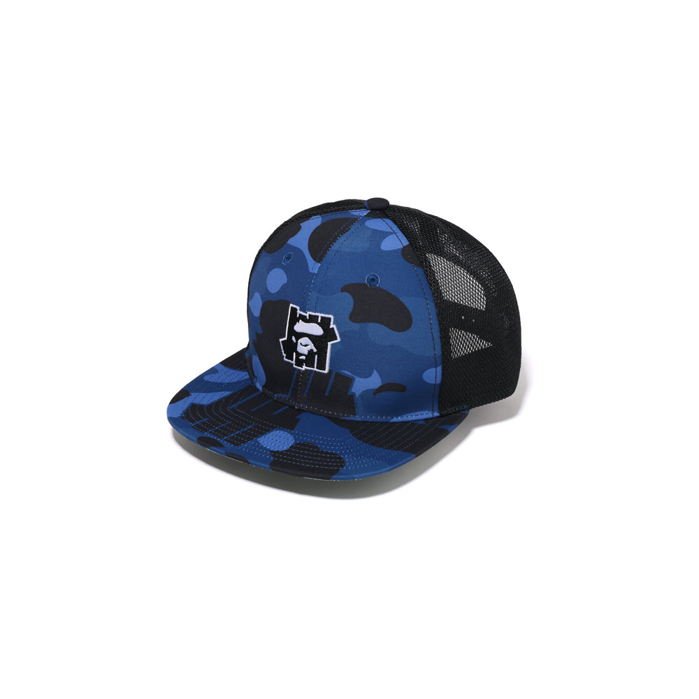 BAPE x Undefeated Color Camo Mesh Cap NavyBAPE x Undefeated Color