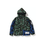 BAPE x Undefeated Color Camo Snowboard Down Jacket Green Blue