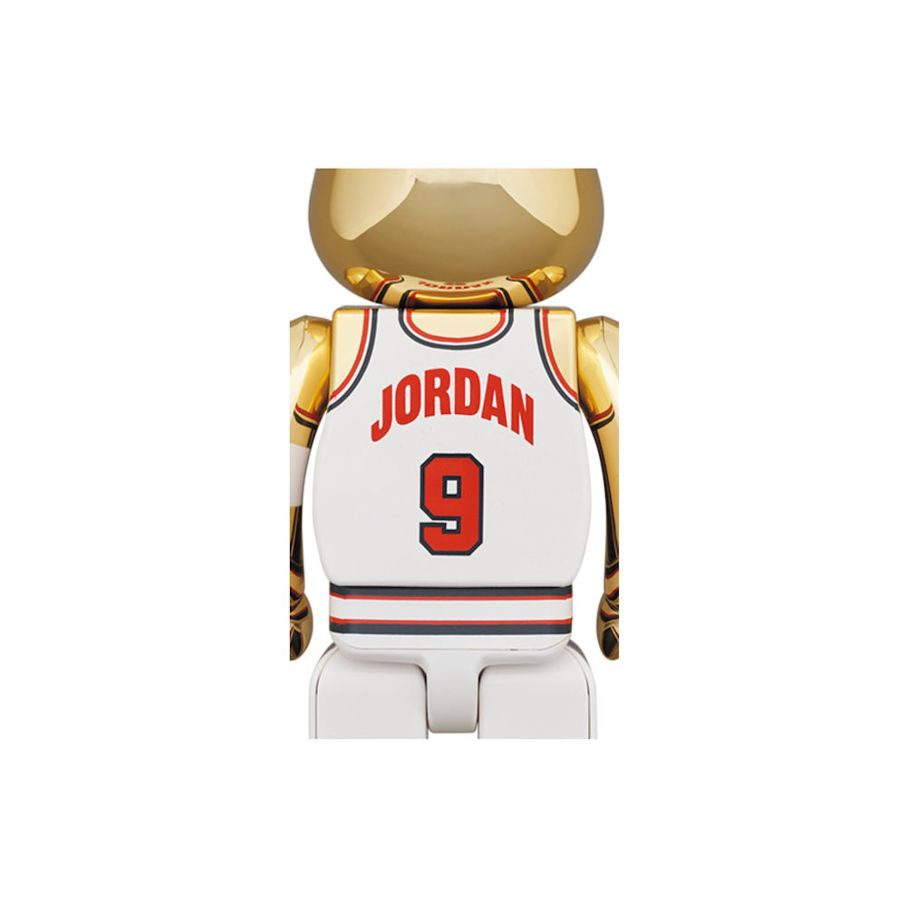 Bearbrick Michael Jordan 1992 Team USA (Dream Team) 100% & 400% Set Gold  Chrome