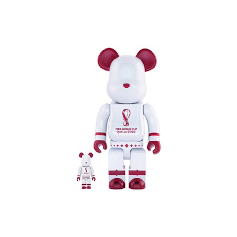 Bearbrick x FIFA World Cup Qatar 2022 100% & 400% Set White