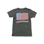 Chrome hearts American Flag Dagger V Neck T-shirt Grey