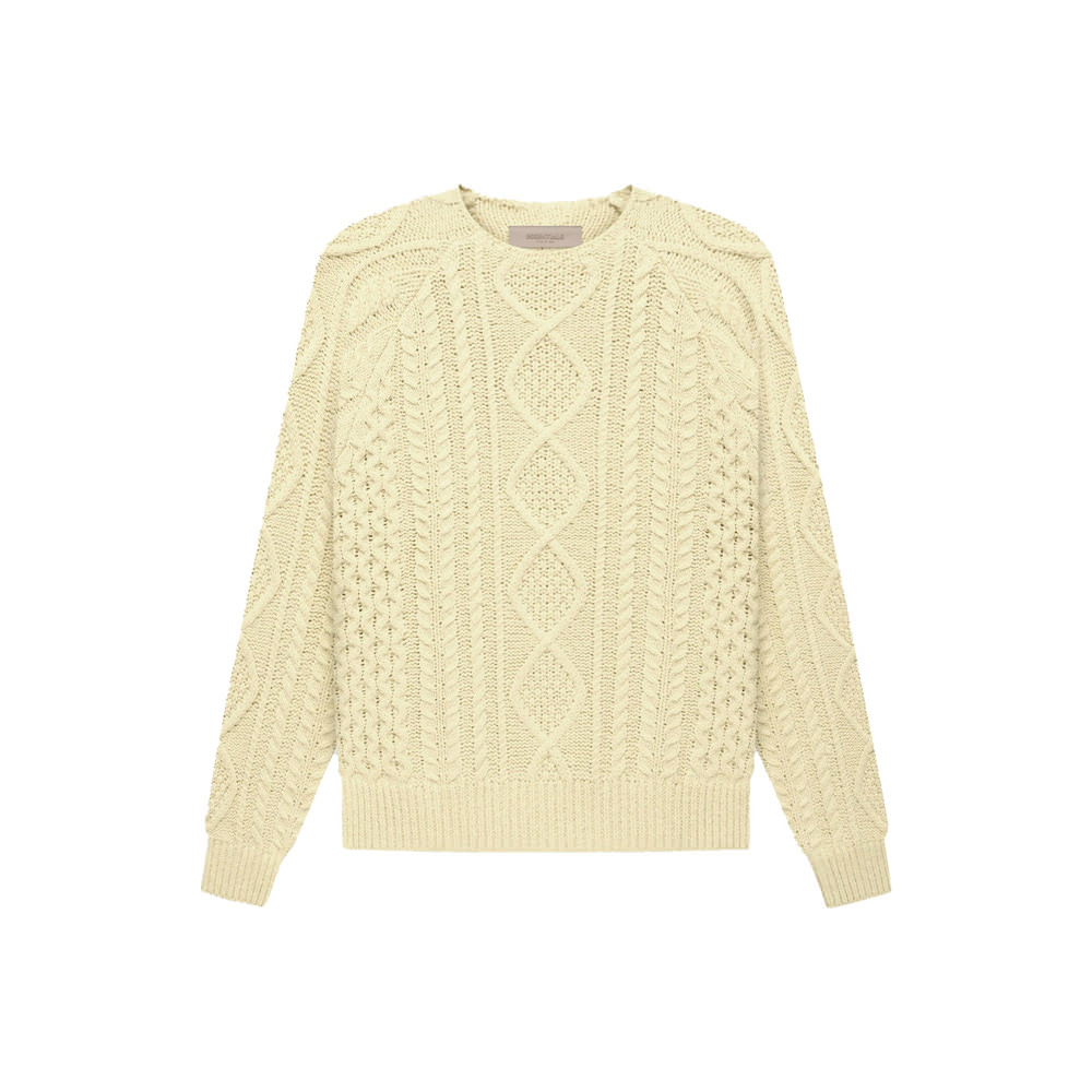 Fear of God Essentials Cable Knit CanaryFear of God Essentials Cable ...