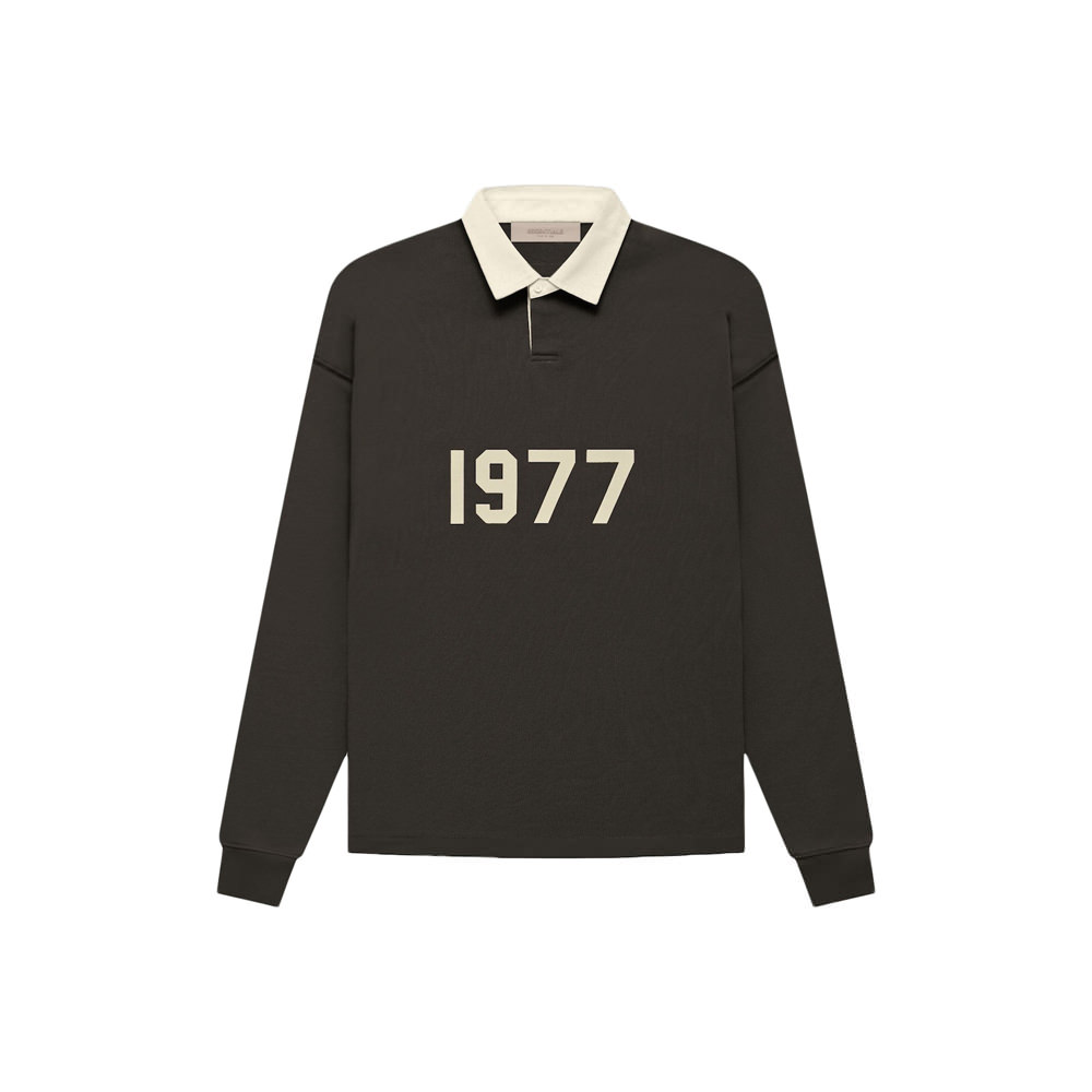 Fear of God Essentials Henley Rugby Off Black