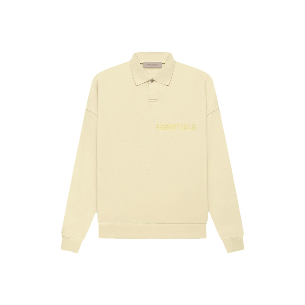 Fear of God Essentials LS Polo CanaryFear of God Essentials LS Polo ...