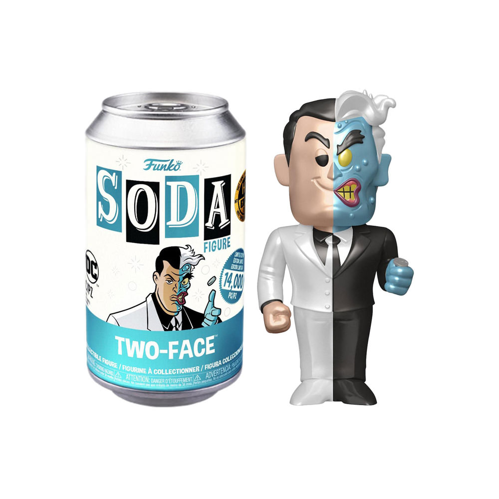 Funko Soda DC Comics Two-Face 2022 Hot Topic Expo Exclusive Open Can Chase Figure