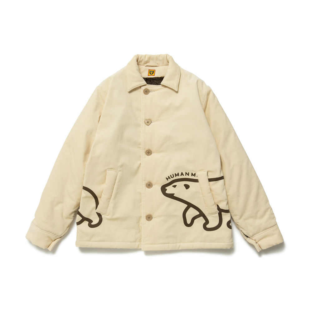 Human Made Corduroy Jacket WhiteHuman Made Corduroy Jacket White - OFour