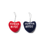 Human Made Crocheted Heart Keychain Red Navy