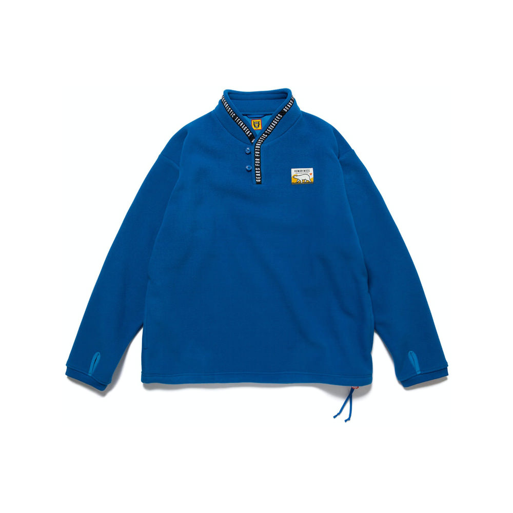 Human Made Fleece Stand Collar Pullover BlueHuman Made Fleece