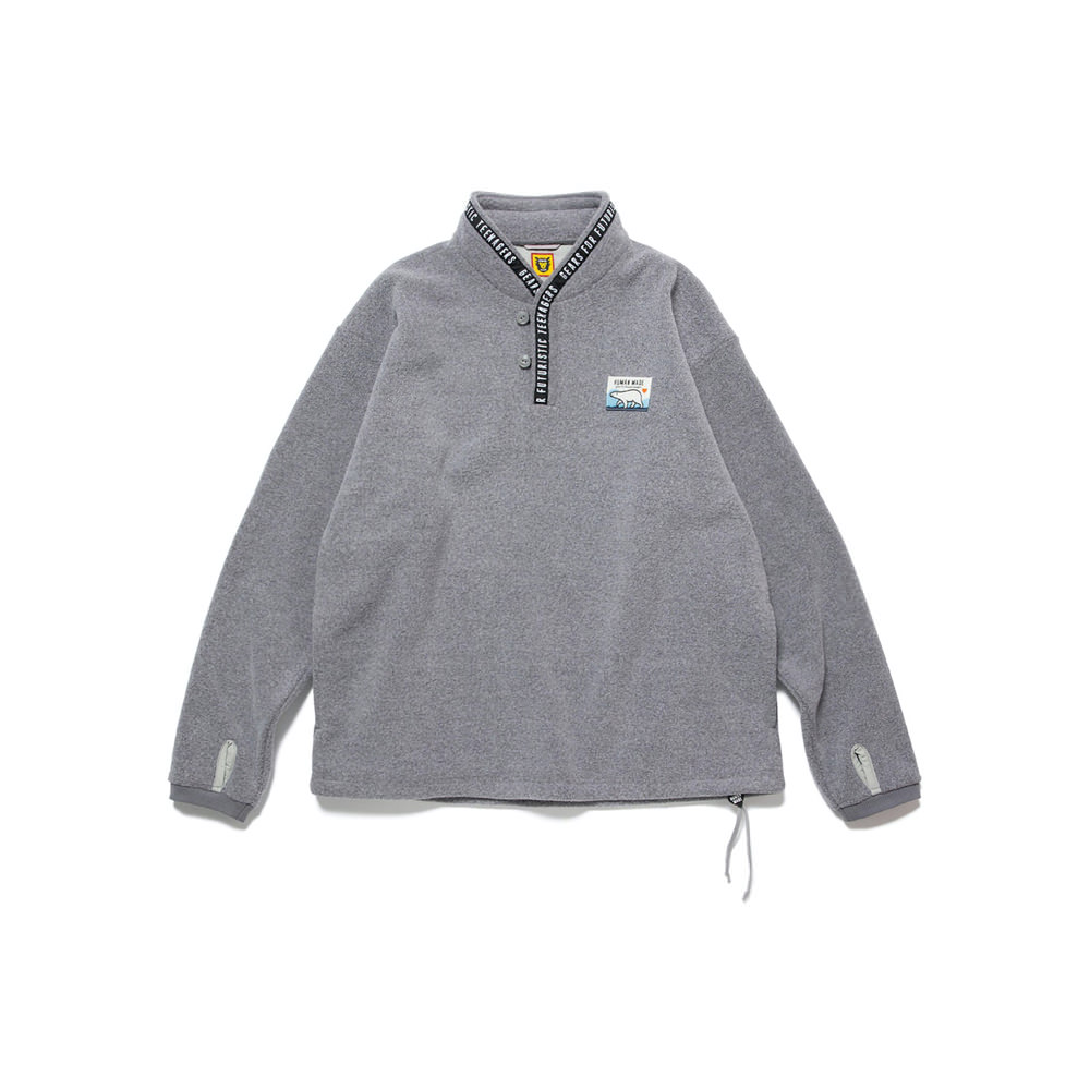 Human Made Fleece Stand Collar Pullover GreyHuman Made Fleece