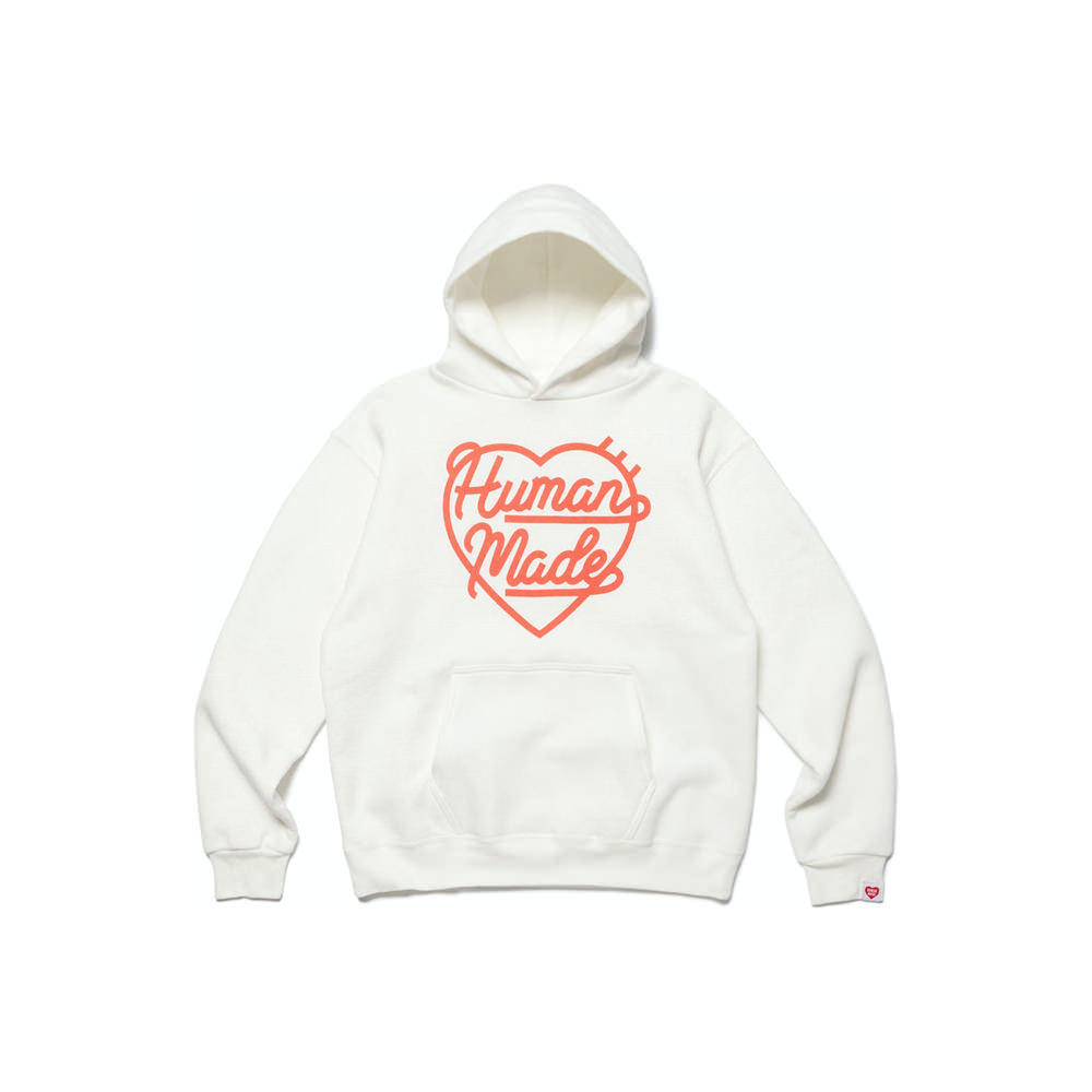 Human Made Heart Sweat Hoodie (FW22) WhiteHuman Made Heart Sweat