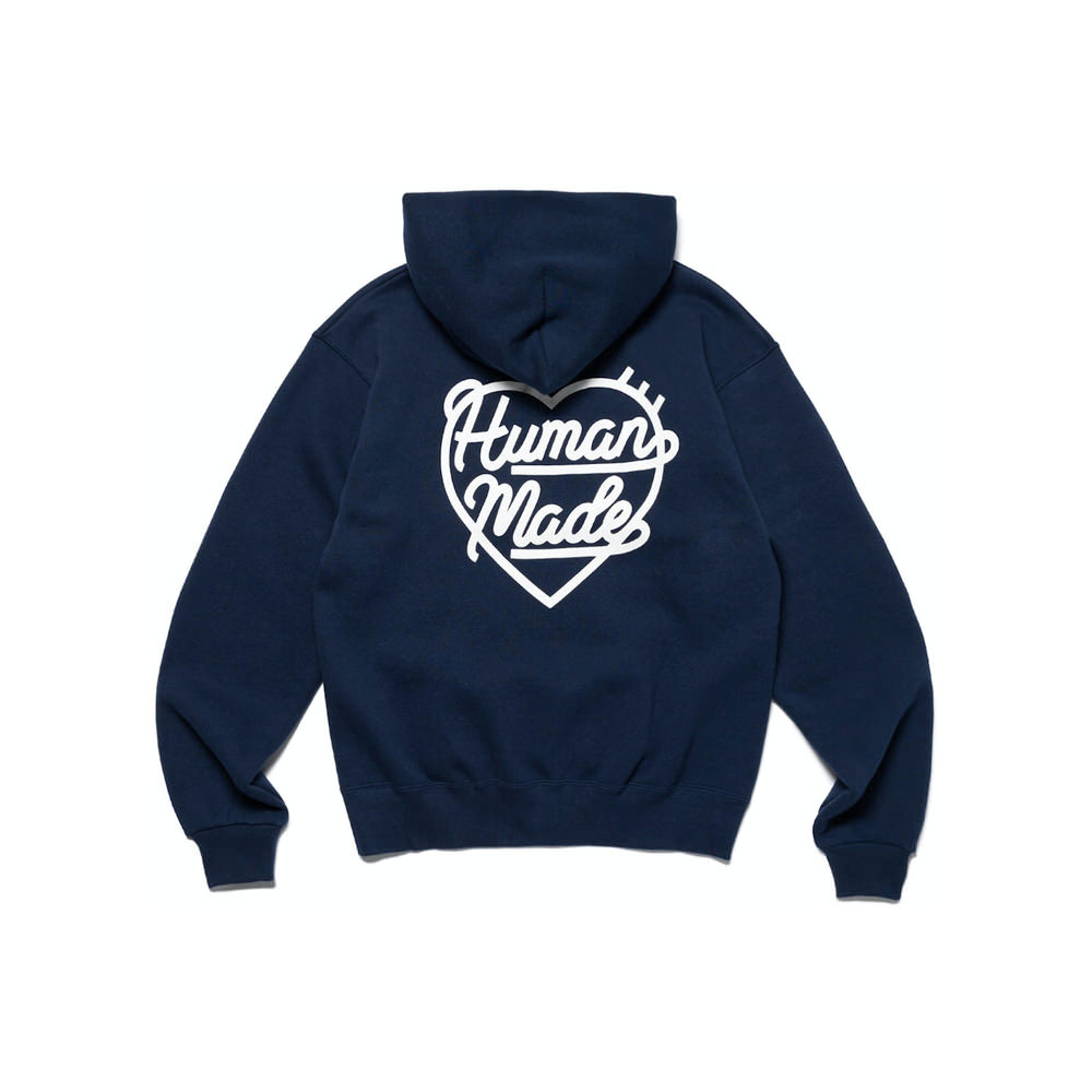 Human Made Heart Zip-Up Sweat Hoodie (FW22) NavyHuman Made Heart