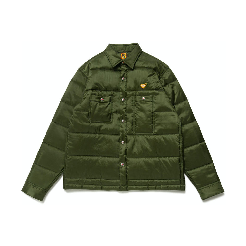 Human Made Quilted Shirt Jacket Olive DrabHuman Made Quilted Shirt