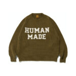 Human Made Rabbit Raglan Knit Sweater Green