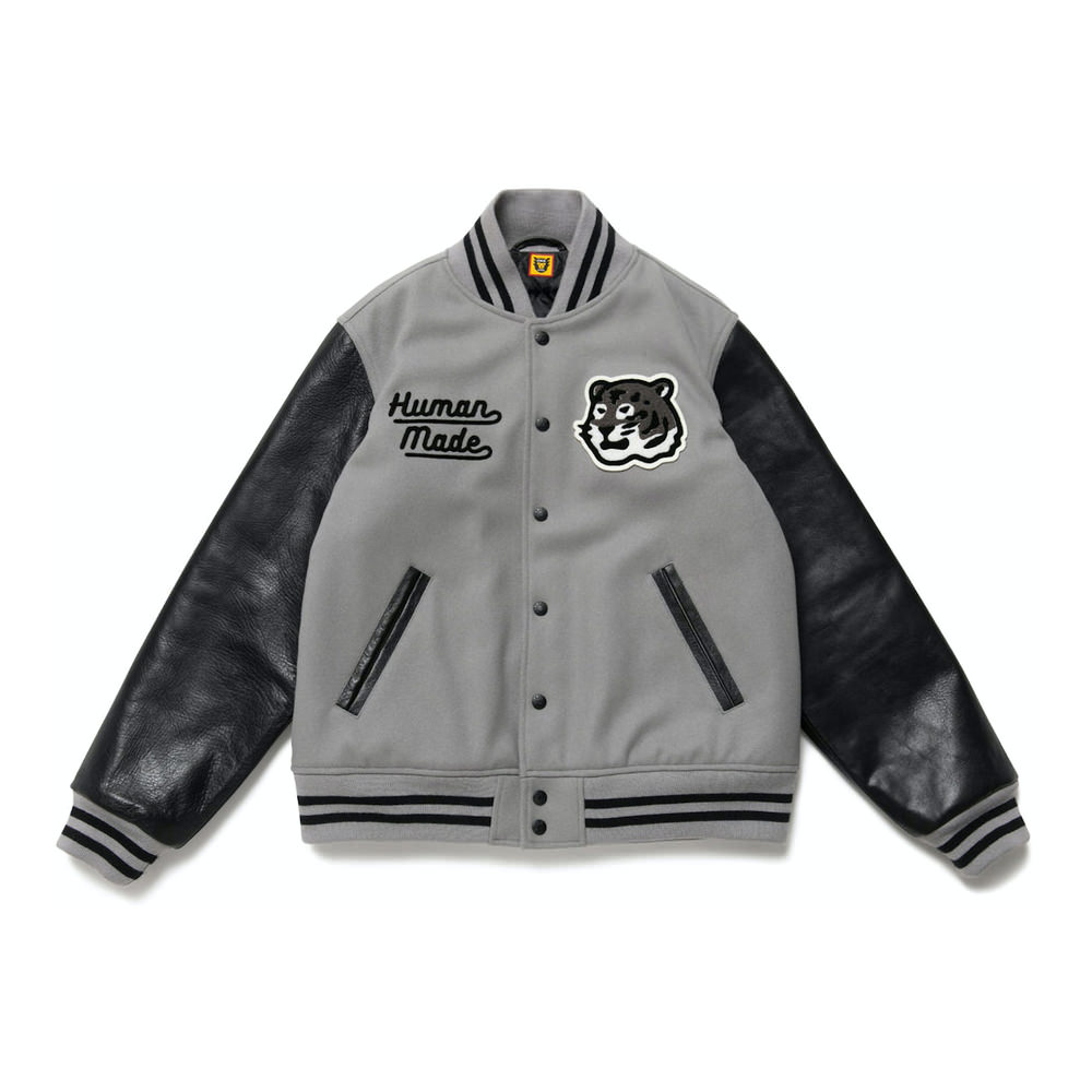 Human Made Varsity Jacket Grey