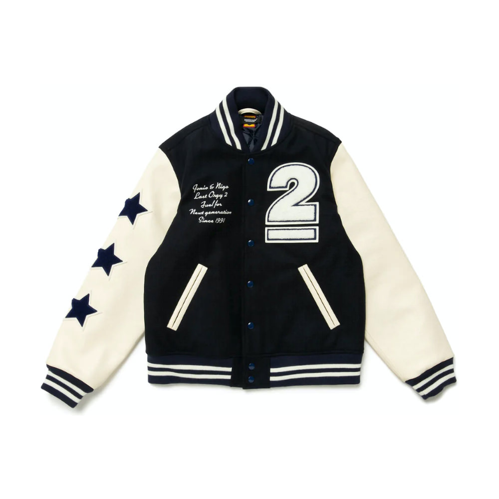 Human Made x Undercover Last Orgy 2 Varsity Jacket Navy