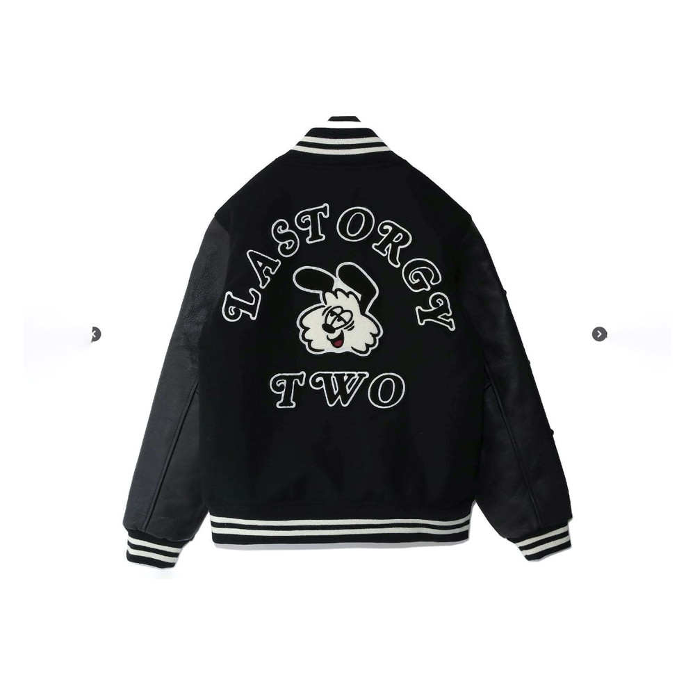 Human Made x Verdy x Undercover Last Orgy 2 ComplexCon Exclusive Varsity  Jacket Black