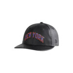 Kith New Era New York Knicks Leather 9Fifty Snapback Black
