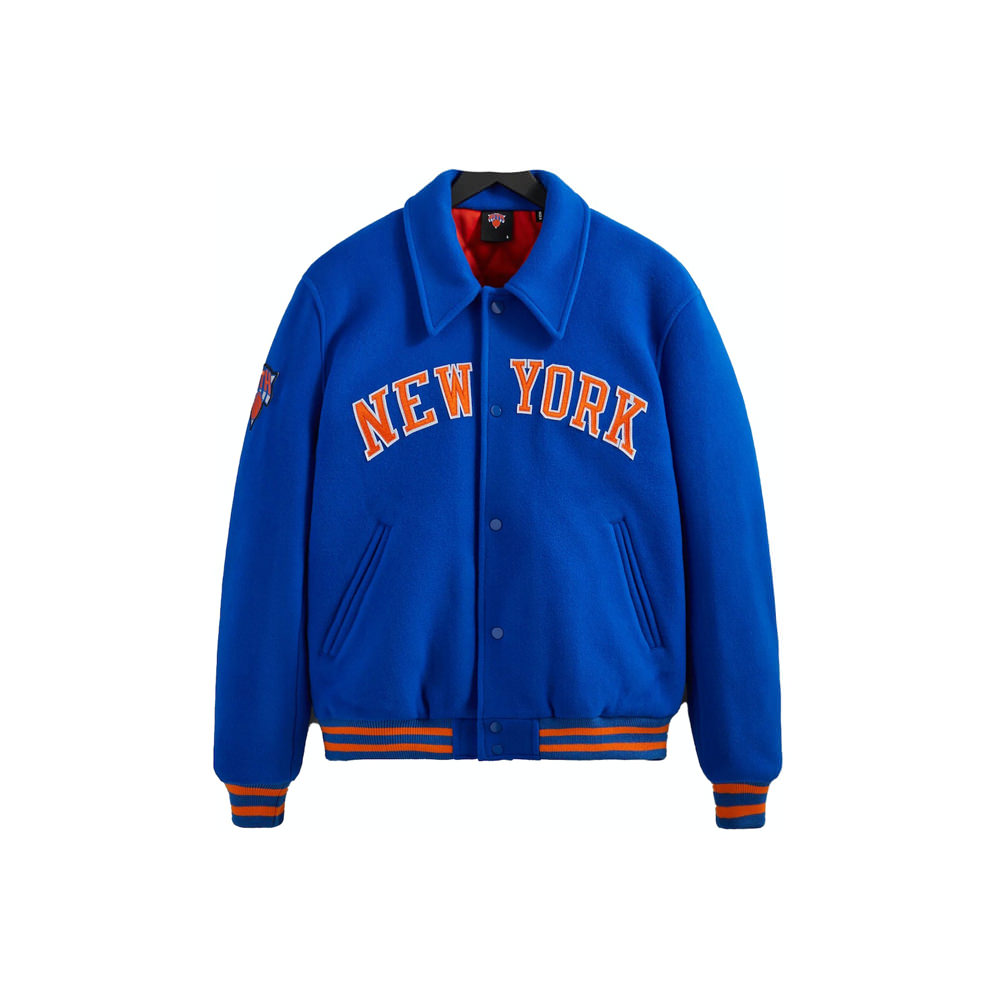 Kith New York Knicks Wool Coaches Jacket RoyalKith New York Knicks