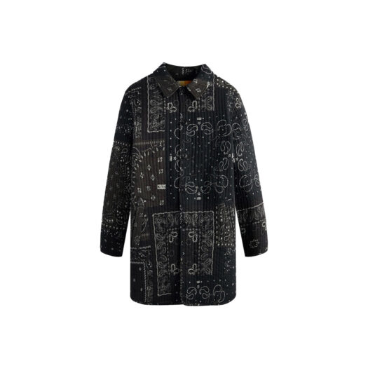 Kith Prescott Quilted Trench Coat Black