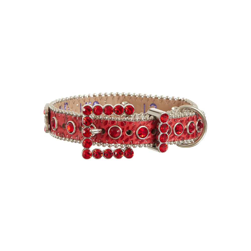 Supreme B.B. Simon Studded Dog Collar RedSupreme B.B. Simon