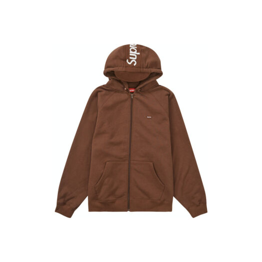 Supreme Brim Zip Up Hooded Sweatshirt Dark Brown
