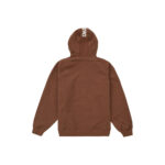 Supreme Brim Zip Up Hooded Sweatshirt Dark Brown