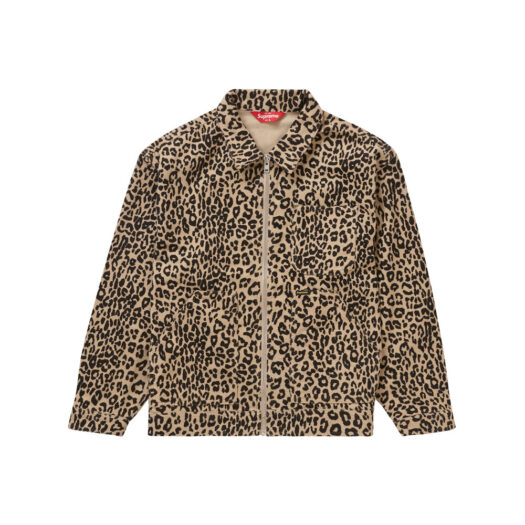 Supreme Moleskin Work Jacket Leopard