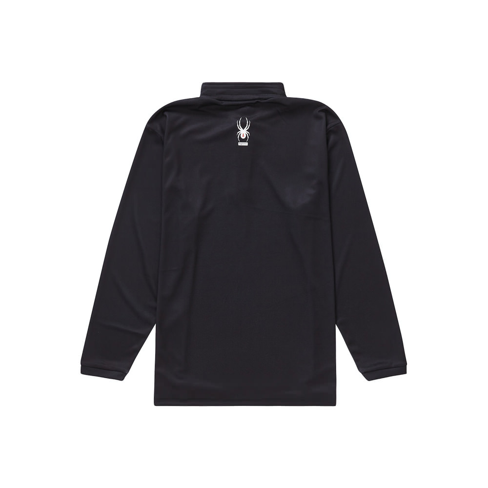 Supreme Spyder Web Half Zip Pullover Black