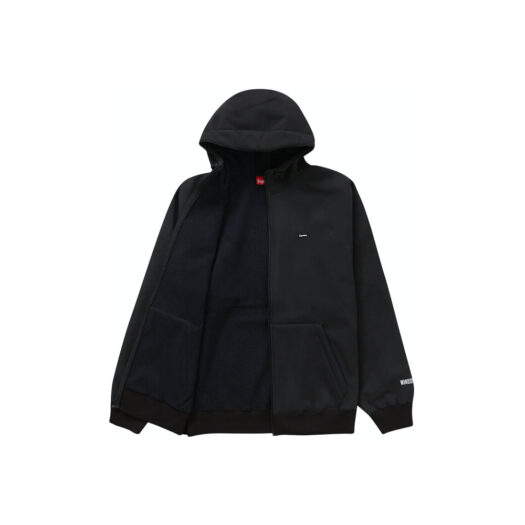 Supreme WINDSTOPPER Zip Up Hooded Sweatshirt (FW22) Black