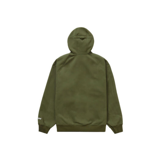 Supreme WINDSTOPPER Zip Up Hooded Sweatshirt (FW22) Dark Olive