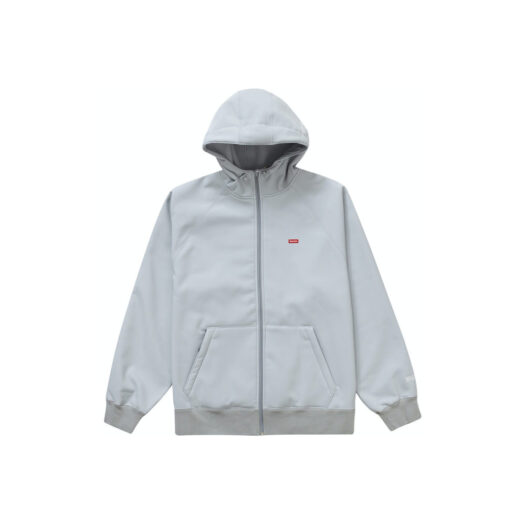 Supreme WINDSTOPPER Zip Up Hooded Sweatshirt (FW22) Light Grey