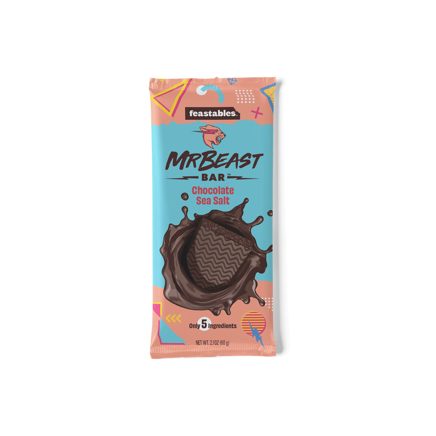 Feastables MrBeast Original Chocolate Bar 2.1 oz 60g 1 bar 