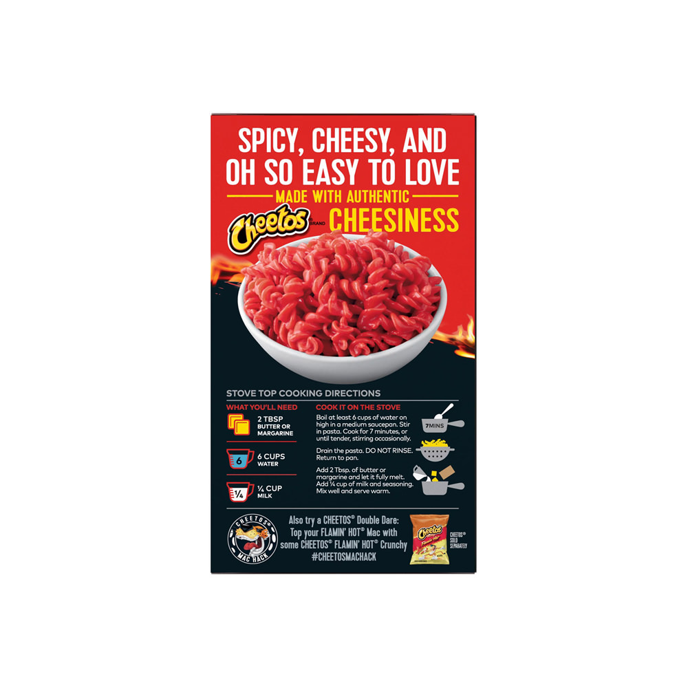 Cheetos Flamin Hot Flavor Macn Cheese 5 6 Ozcheetos Flamin Hot