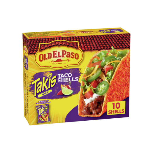 Old El Paso Takis Fuego Stand 'N Stuff Taco Shells, 10-count