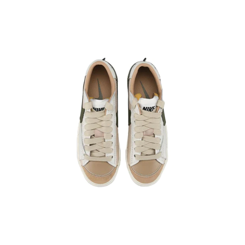 スニーカー Nike Blazer Low 77 Jumbo Sanddrift Medium Olive (W) WMNS) Nike Blazer Low '77 Jumbo 'Sand Drift Medium Olive