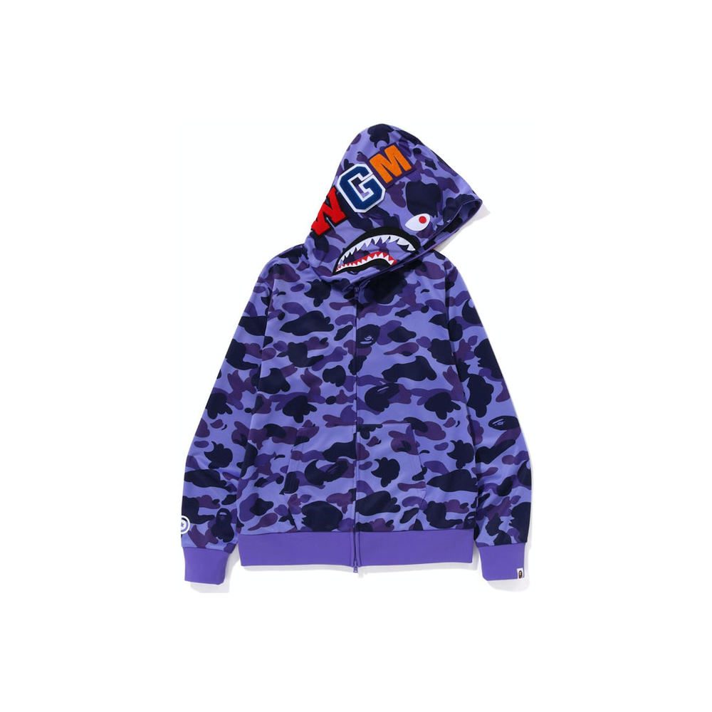 BAPE Kids Purple Grid Camo Jacket