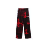 BAPE A Bathing Ape Tie Dye Track Pants Red