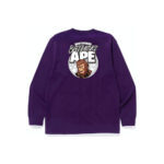 BAPE Ape Graphic L/S Tee Purple