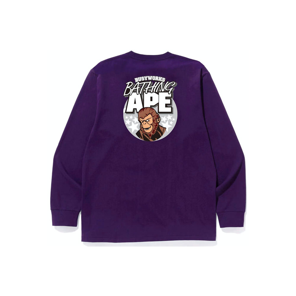 Bathing ape hotsell purple shirt