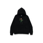 BAPE Ape Graphic Relaxed Fit Pullover Hoodie Black