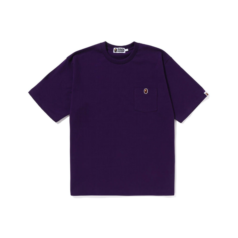 BAPE Ape Head One Point Relaxed Fit Pocket Tee (SS23) Purple