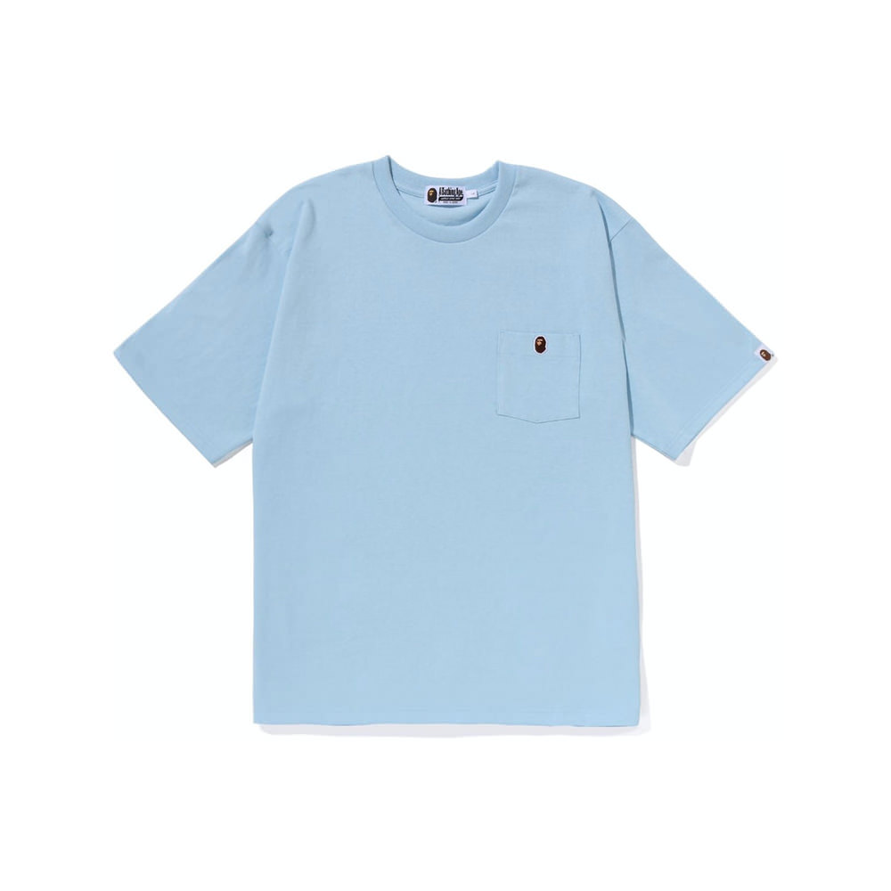 BAPE Ape Head One Point Relaxed Fit Pocket Tee (SS23) Sax